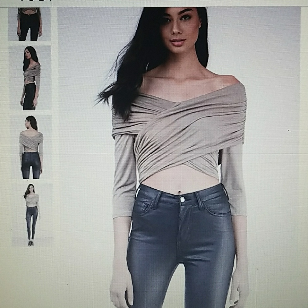 Wrap crop top
